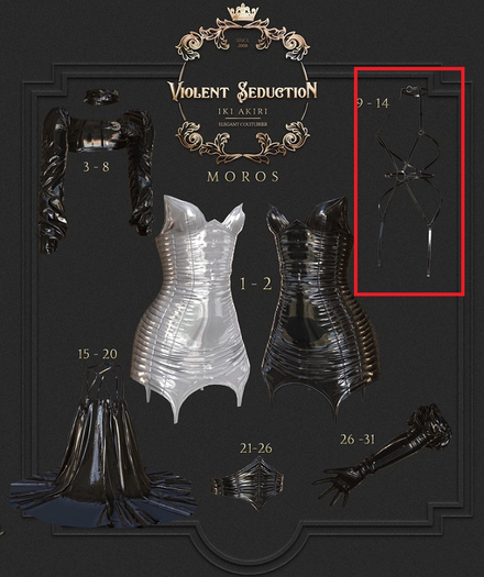 Violent Seduction - Moros Harness - Maitreya (Black)