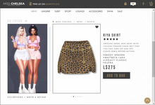 .miss chelsea. Riya Skirt Leopard