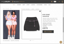 .miss chelsea. Riya Skirt Black