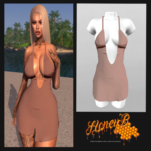 HB UNPACK ME NUDE BABY DRESS