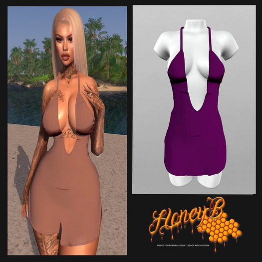 HB UNPACK ME PURPLE BABY DRESS