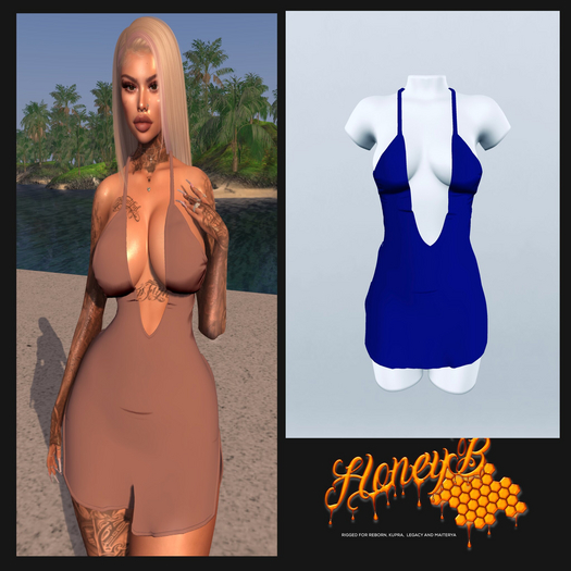 HB UNPACK ME BLUE BABY DRESS FIX