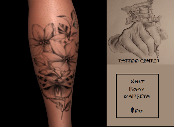 Flower Leg Tattoo BOM Maitreya 