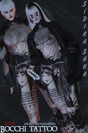 !SIDIKA SAKA! Bocchi Tattoo 'EvoX' 
