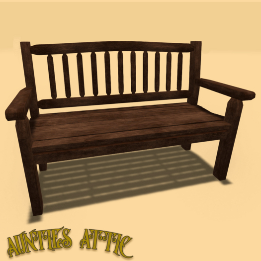 ATTIC - Wooden Porch Bench
