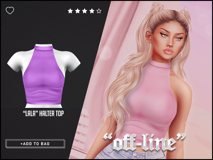 "Off-Line" x "Lala" Halter / Lavender