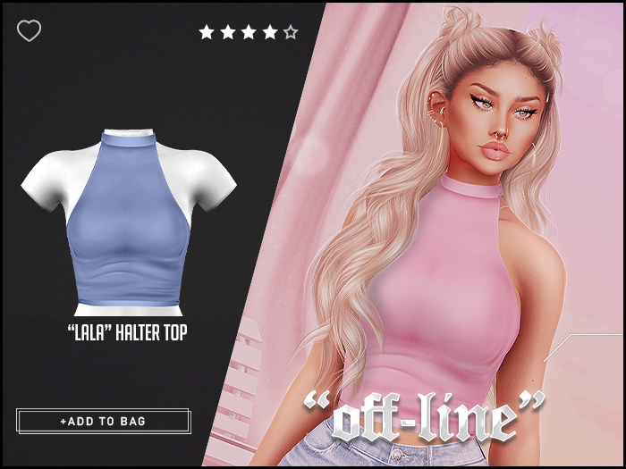 "Off-Line" x "Lala" Halter / Pigeon