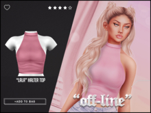 "Off-Line" x "Lala" Halter / Rose
