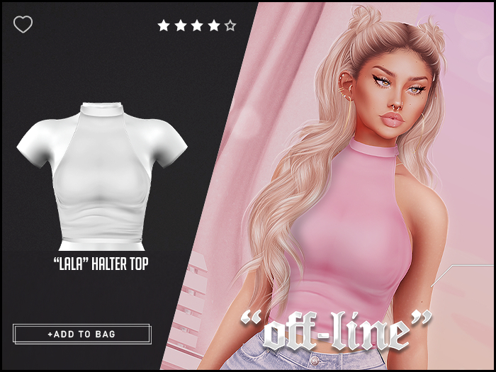 "Off-Line" x "Lala" Halter / White