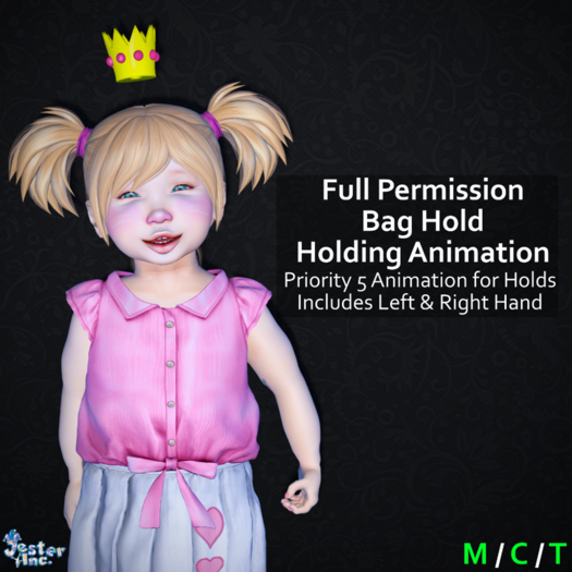 [Jester Inc.] Full Perm Bag Hold Animation!