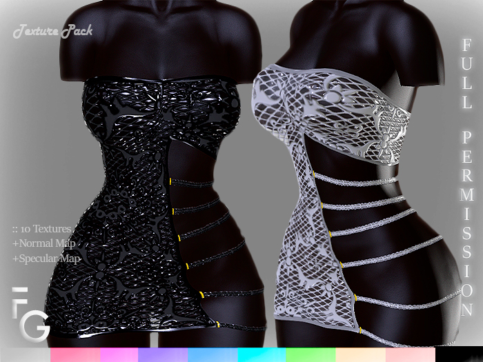 .Fragile. 10 Full Perm Textures for SHINE DRESS AVALONA