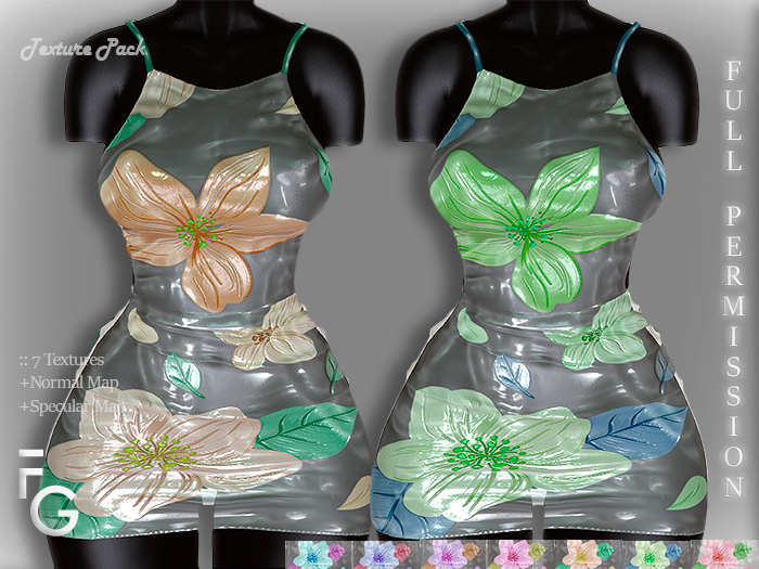 .Fragile. PACK III - 7 Textures Full Perm for SHINE DRESS DASTA