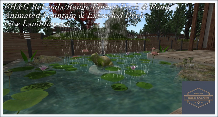 BH&G Rabenda/Renge Rotasu Deck & Pond Linden Home Add On