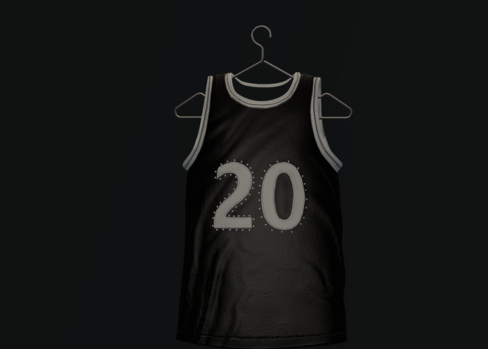 JUVEXDEITY. Girly Player TOP. (black)