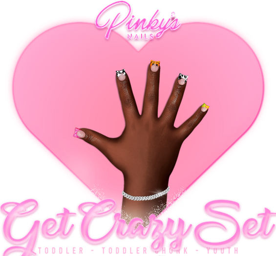 !! Pinky's Nails !! Get Crazy Set ' Youth