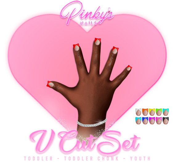 !! Pinky's Nails !! V Cut Set ' Youth