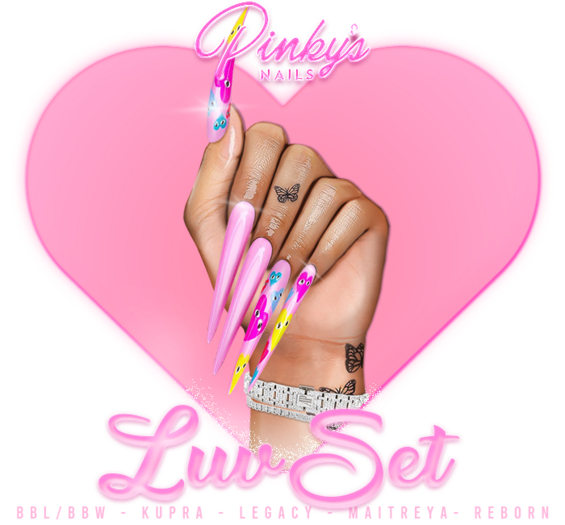 !! Pinky's Nails !! Luv Set ' Stiletto