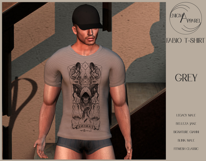 [EN] Fabio T-Shirt Grey