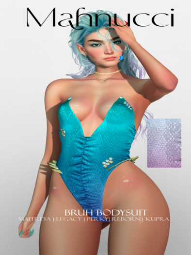 ~~Mahnucci Bruh bodysuit Pink