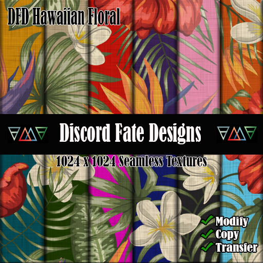 DFD Hawaiian Floral Fabric