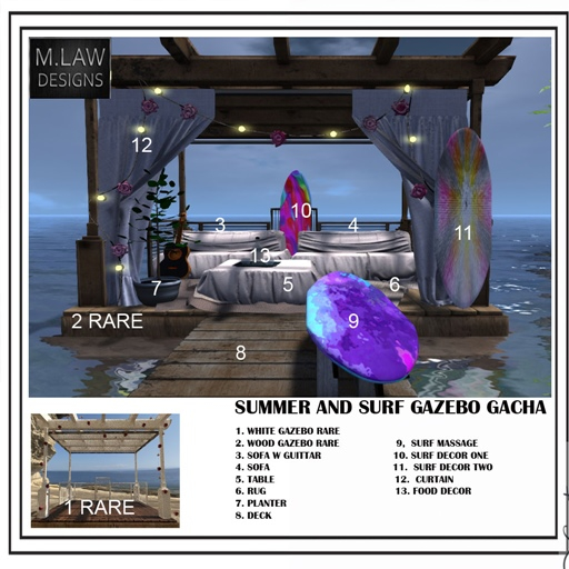 2. Wood gazebo summer RARE