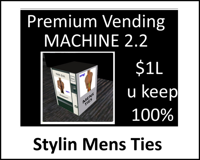 Styling ties vending machine