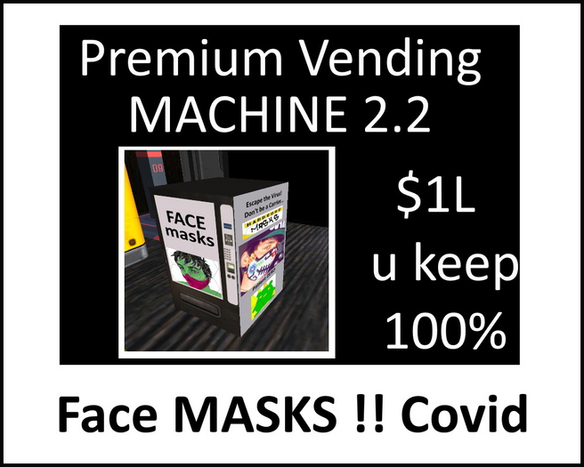 Face Masks  for virus vending machine
