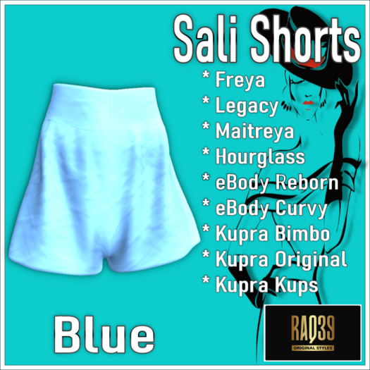 [R39] Sali Shorts-Blue