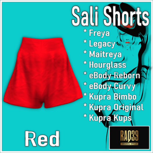 [R39] Sali Shorts-Red