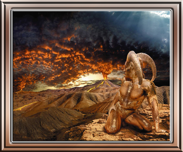 Erruption Artwork framed