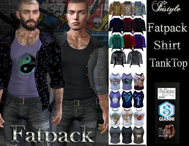 Sale 50%InStyle-Shirt&TankTop -HUD color3(Athletic,Legacy,Jake,Gianni)
