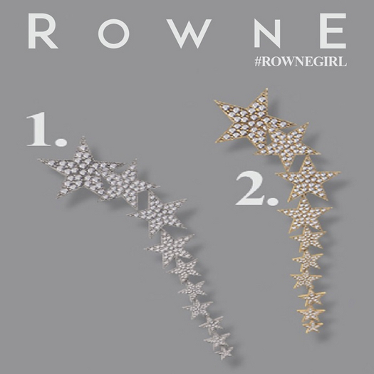1. Rowne.Saker Star Earrings - Silver