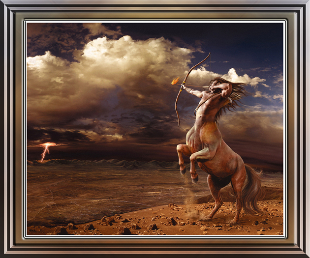 Hunting Centaur Artwork framed