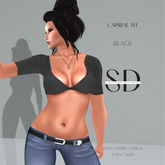 S/D Caprese Tee in Black (BOM, Layers, Omega)