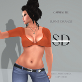 S/D Caprese Tee in Burnt Orange (BOM, Layers, Omega)