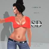 S/D Caprese Tee in Fiesta (BOM, Layers, Omega)