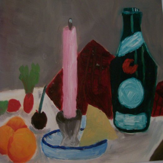 Oil Painting Tippi's Rousseau Rendition