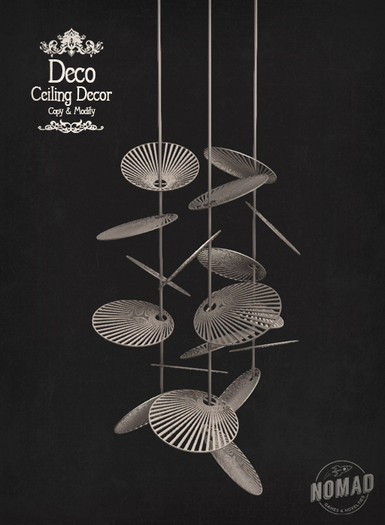NOMAD // DECO CEILING DECOR // SILVER (DISCOUNTED)