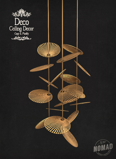 NOMAD // DECO CEILING DECOR // BRASS (DISCOUNTED)