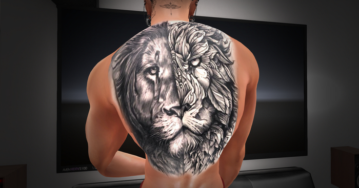 Lion back tattoo BoM