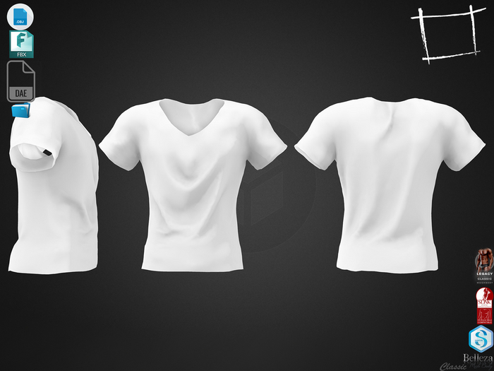 Dae Obj FBX Men's Loose Tshirt Slink, Belleza Jake, Signature Gianni, Legacy