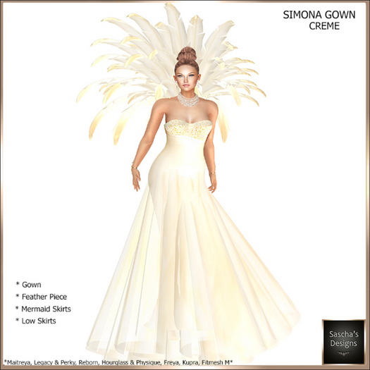SAS - Simona Creme Gown (MB & FM) 