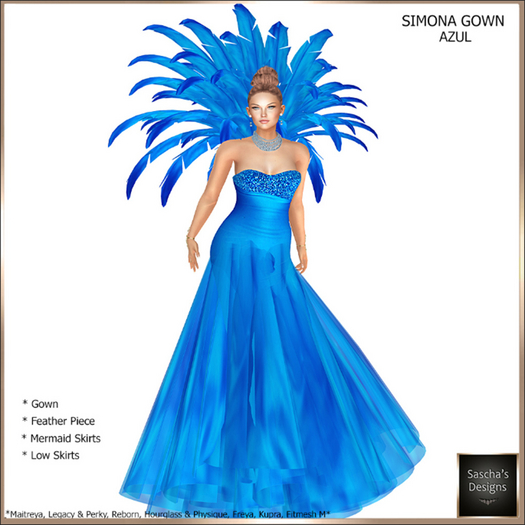 SAS - Simona Azul Gown (MB & FM) 