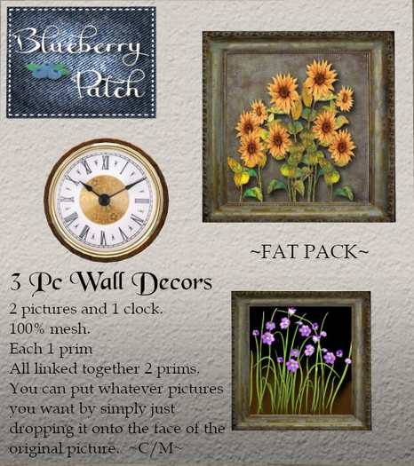 3 PC Wall Decors