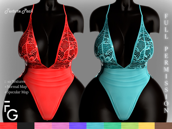 .Fragile. PACK I - 10 Textures for byCrash Side laced bodysuit
