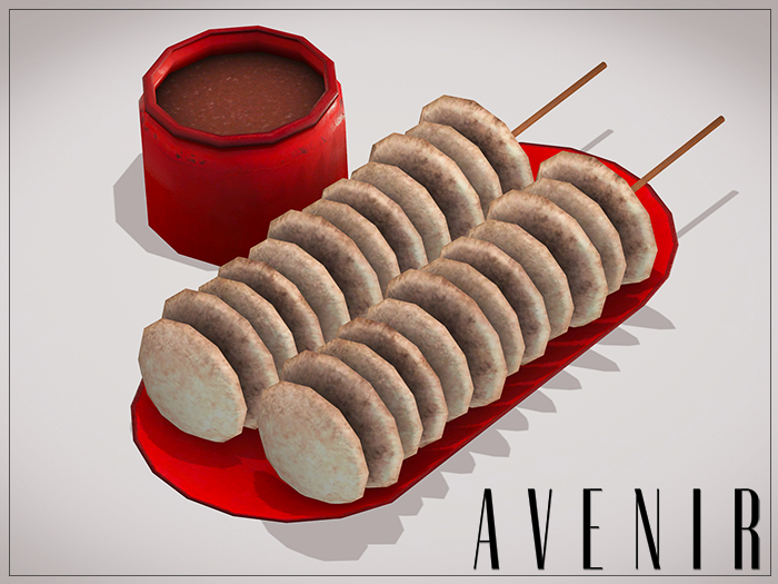AVENIR: Fishballs Skewers - RED - Dispense Decor Hold
