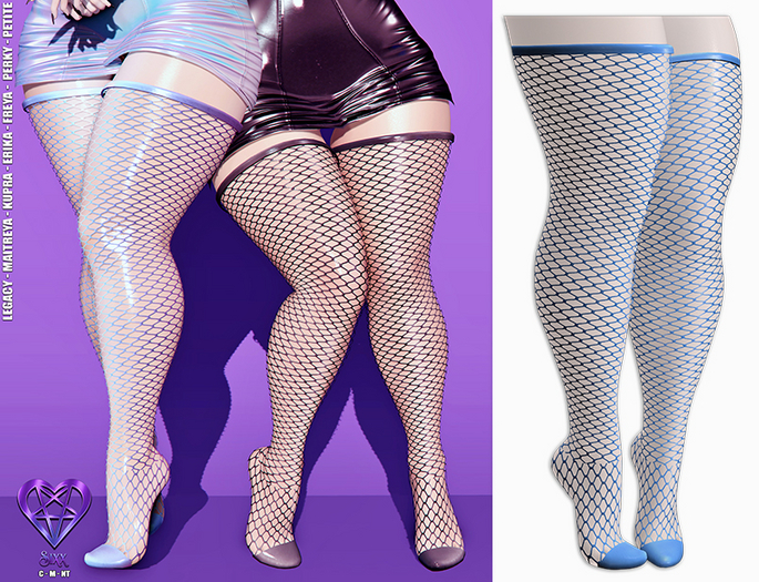 - sixx - Net Socks - Blue 