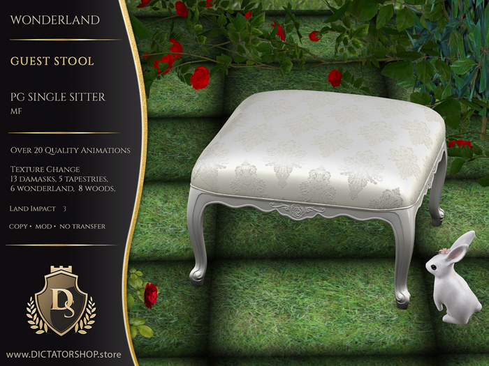 [Ds] Wonderland - Guest Stool PG Single Sitter