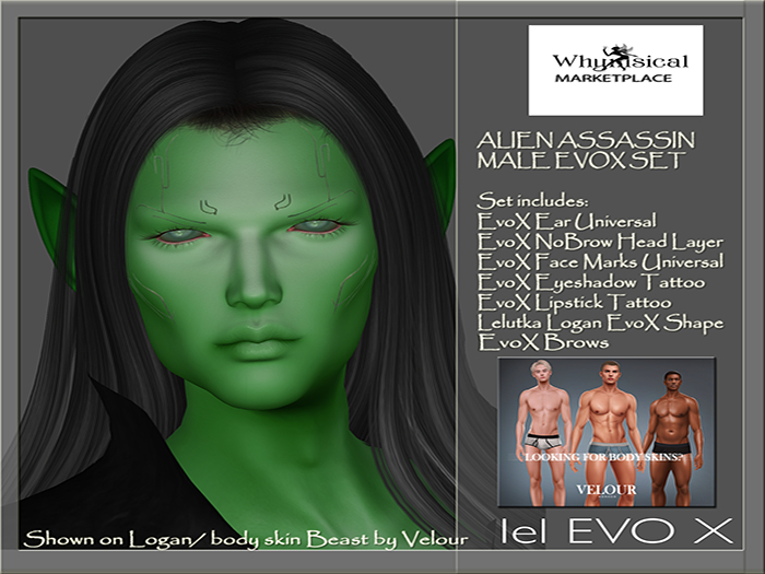 Alien Assassin Set EvoX /Logan Shape