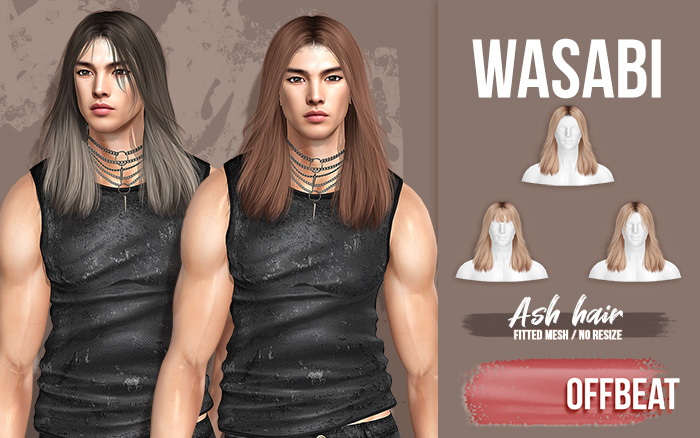 Wasabi // Ash (M) Hair - Offbeat